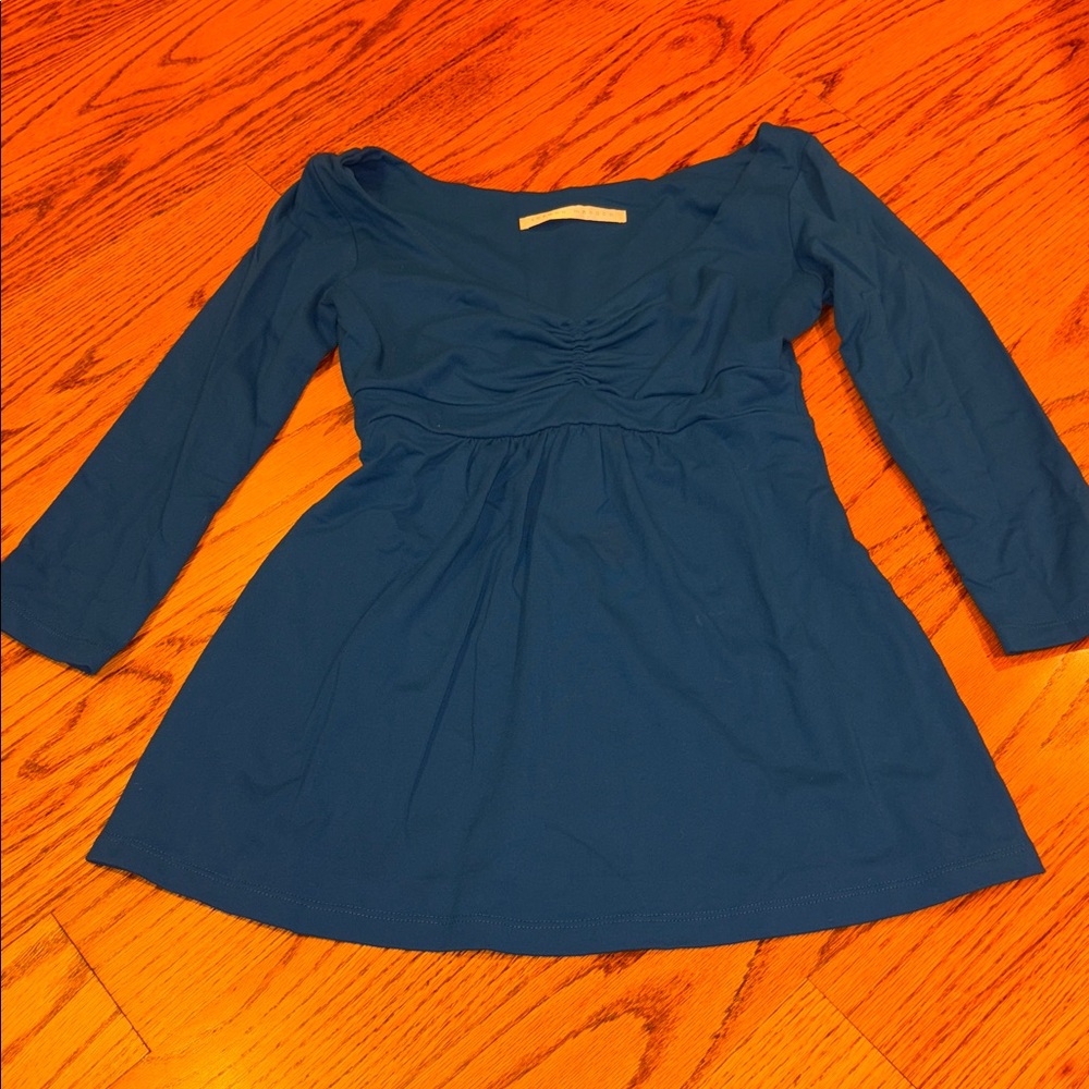 Susana Monaco Woman’s Teal Blue Top Size S
